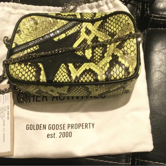 Golden Goose Snake Skin Crossbody Leather Bag - Picture 7 of 8